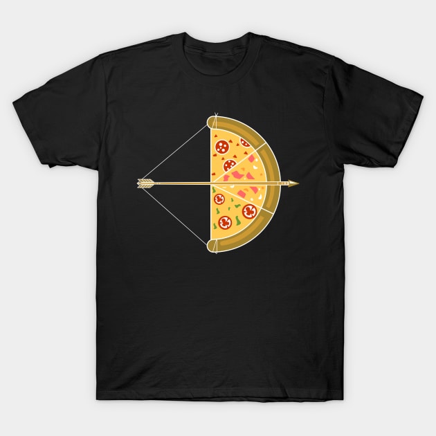 Pizza Archery T-Shirt by NerdvanaLLC